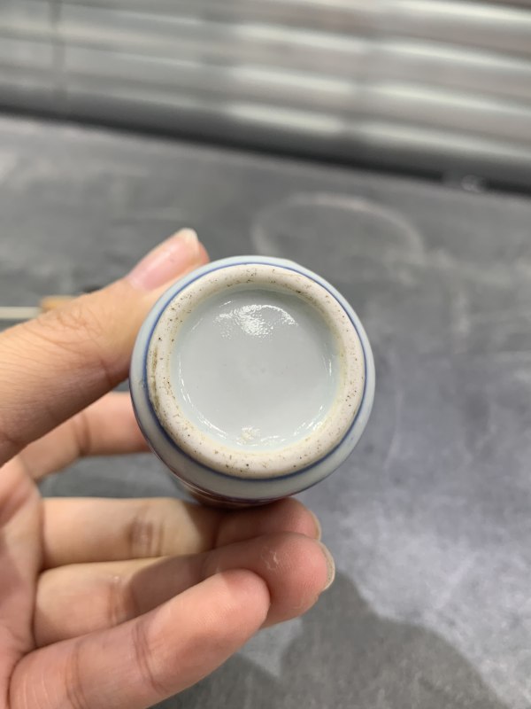 清中期青花釉里红杀妻求将图鼻烟壶 - 图7