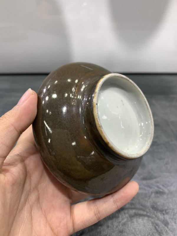 清晚期茶叶末釉荸荠瓶 - 图10