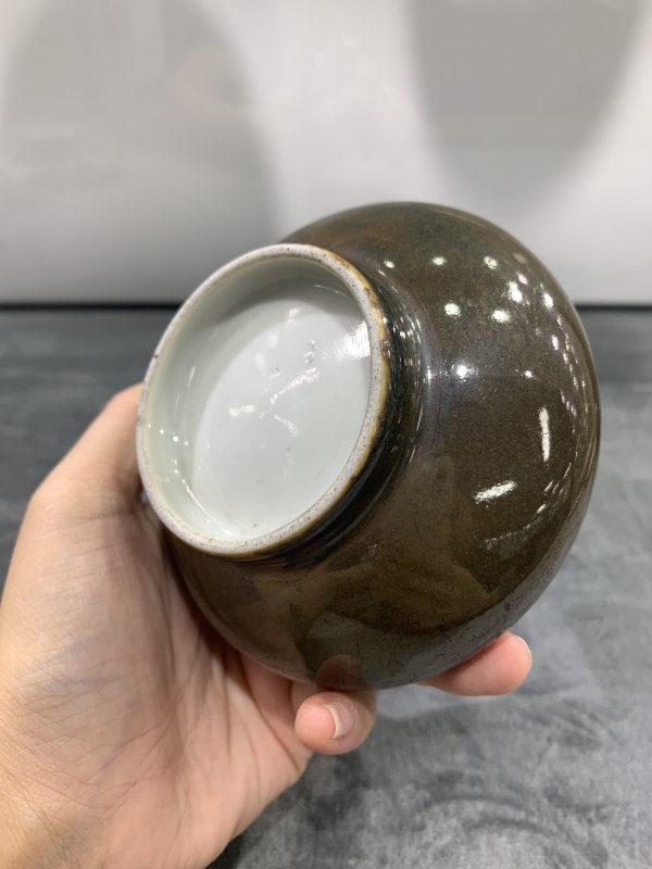 清晚期茶叶末釉荸荠瓶 - 图11