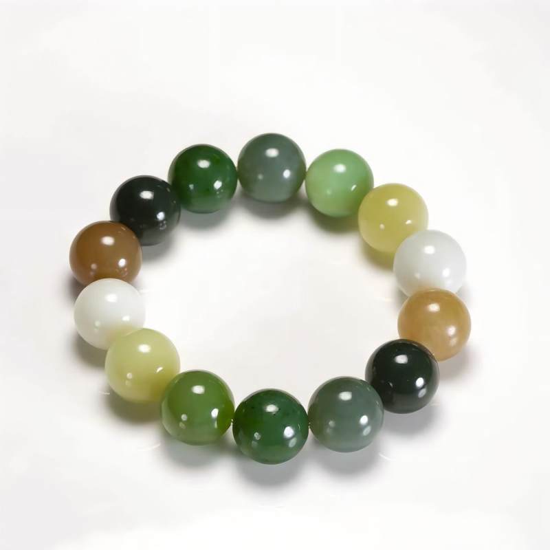 新疆和田玉多宝手串16mm - 图1