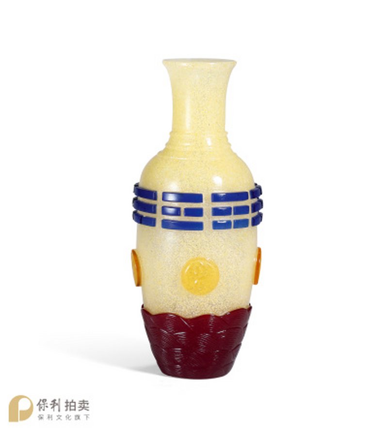 清 金菲雪地套多色料八卦莱菔尊