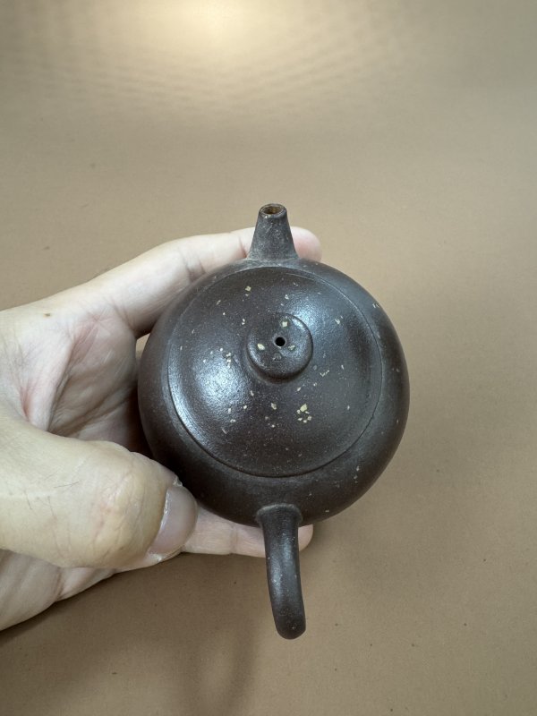 清 紫泥铺砂具轮珠壶 - 图7