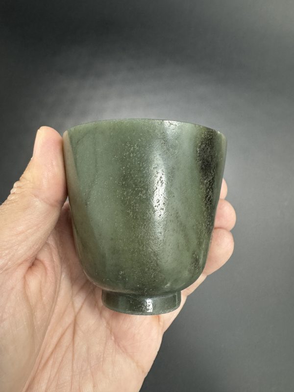清乾隆 碧玉铃铛杯 - 图5