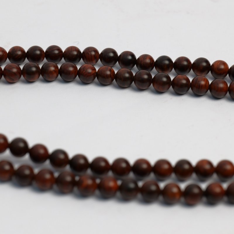 8mm 海南黄花梨108颗圆珠手串 - 图7