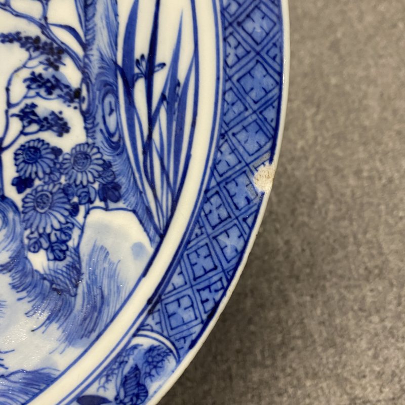 清晚期 青花喜上眉梢纹盘 - 图15