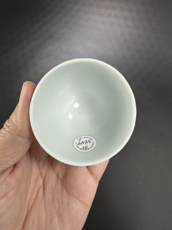 清早期 青花人物图杯 - 图8