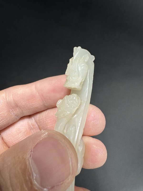 明 白玉雕龙钩 - 图7