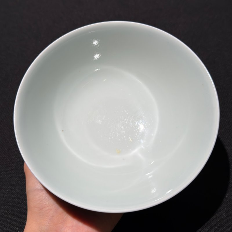清道光 宝石蓝釉碗 - 图6