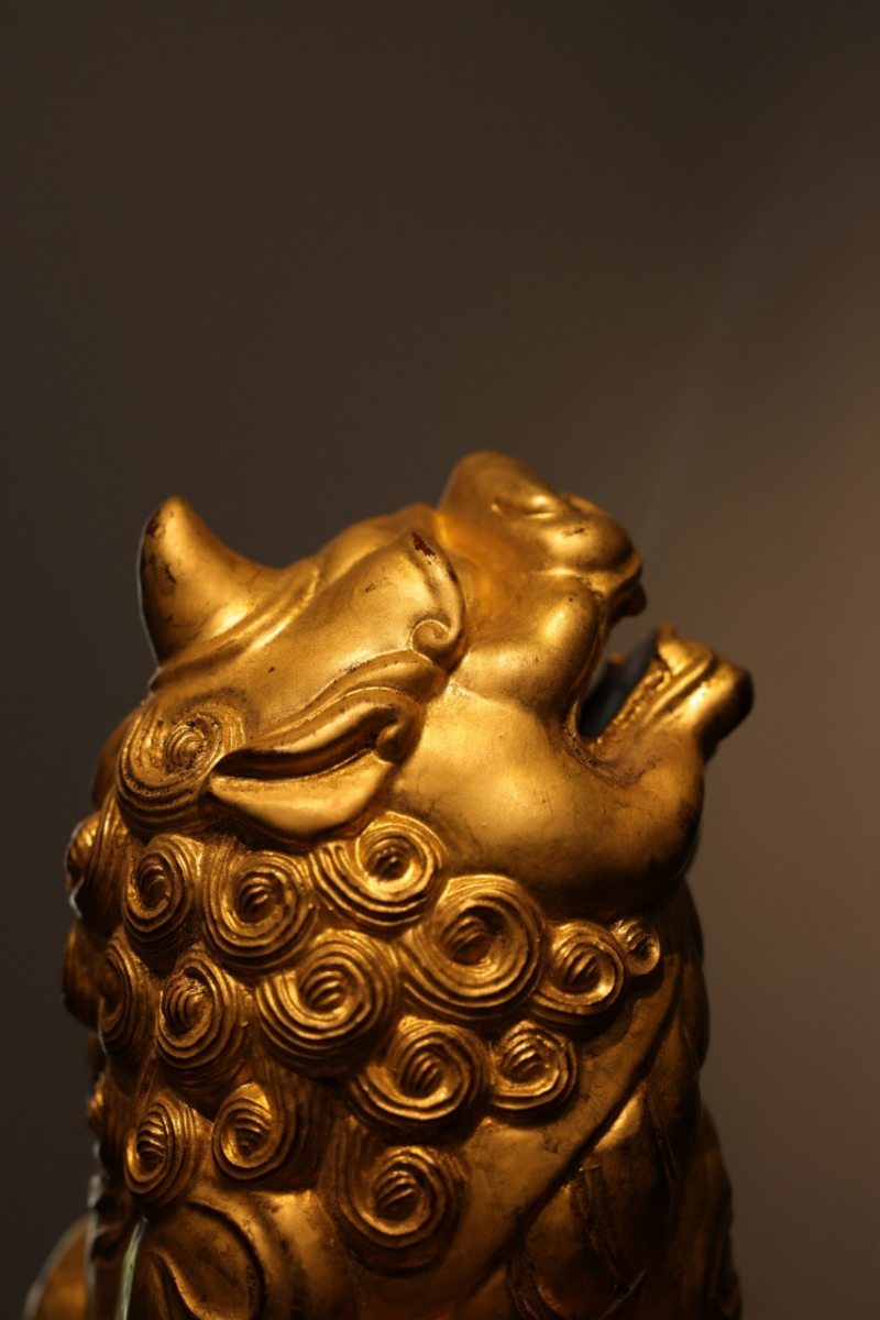 髹金瑞兽香炉 - 图3