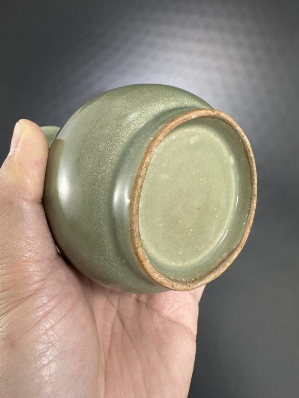 明 龙泉窑青釉双兽耳瓶共两件 - 图10