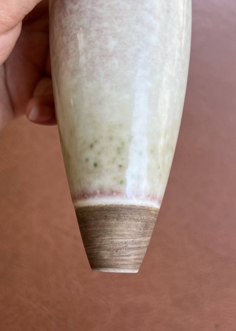 清 豇豆红釉柳叶瓶 - 图10