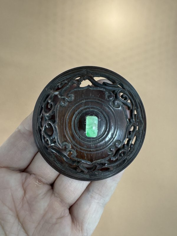 清早期 铜鎏金开光浮雕花鸟鼎式炉 - 图9