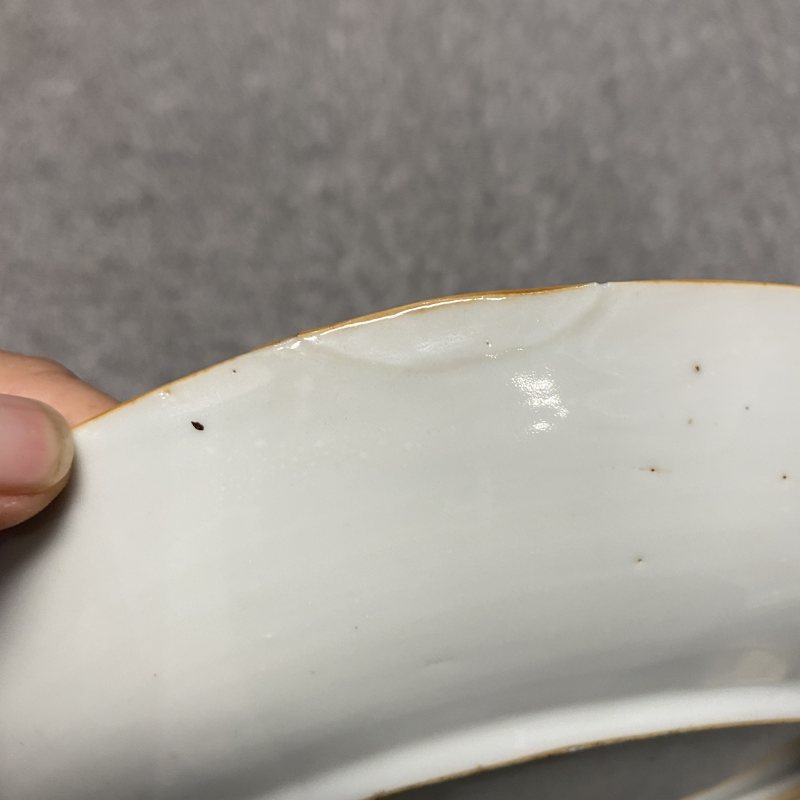 清雍正 粉彩花卉纹盘 - 图14