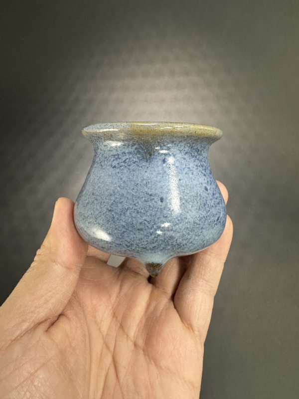 明 钧窑蓝釉香炉 - 图3
