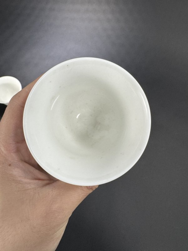 清 德化窑白釉大铃铛杯一套五只 - 图6