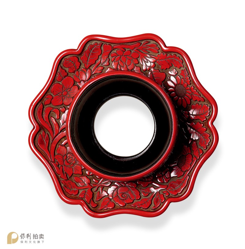 明 建窑兔毫天目盏及剔红花卉盏托 - 图3