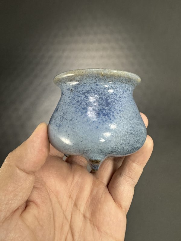 明 钧窑蓝釉香炉 - 图5