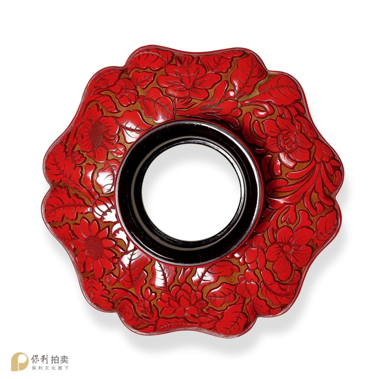 明 建窑兔毫天目盏及剔红花卉盏托 - 图4