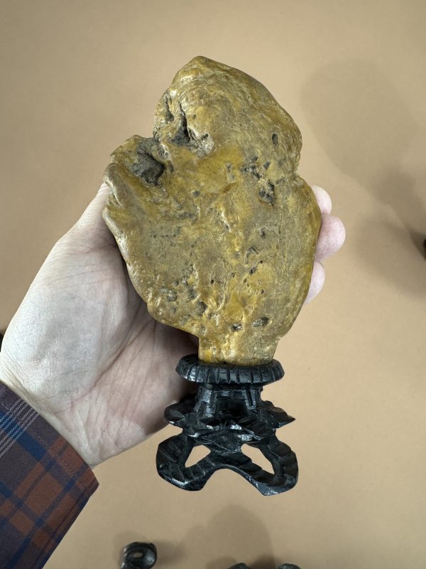 清 黄蜡石、文石等一组五件 - 图5