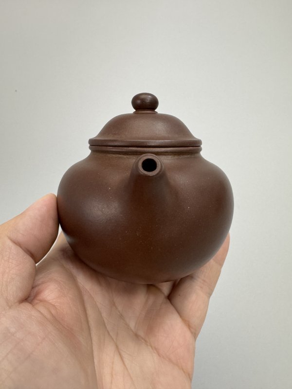 清 潘虔荣制紫泥莲子壶 - 图4