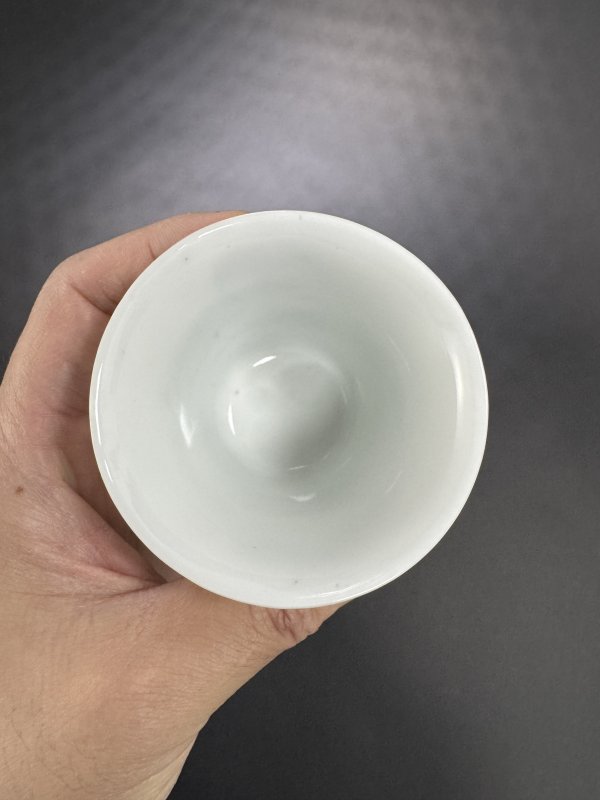 民国 粉彩灵仙祝寿图马蹄杯 - 图8