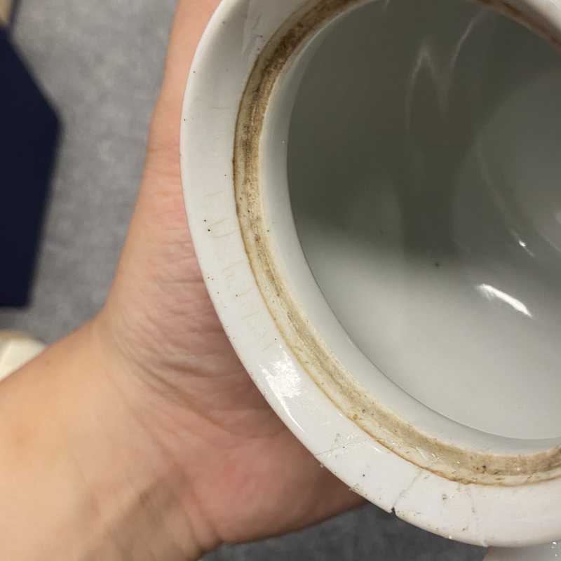 民国 胭脂红山水人物纹壶 - 图17