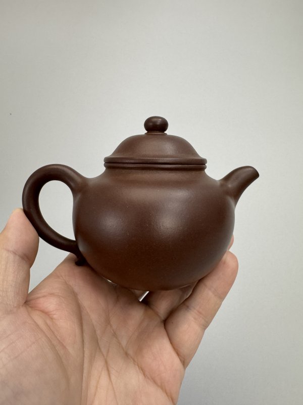 清 潘虔荣制紫泥莲子壶 - 图5