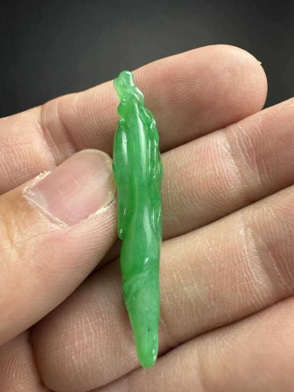 翡翠雕瓜果坠 - 图6