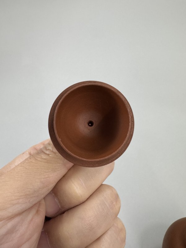 清 孟臣诗句朱泥仲芳掇球壶 - 图8