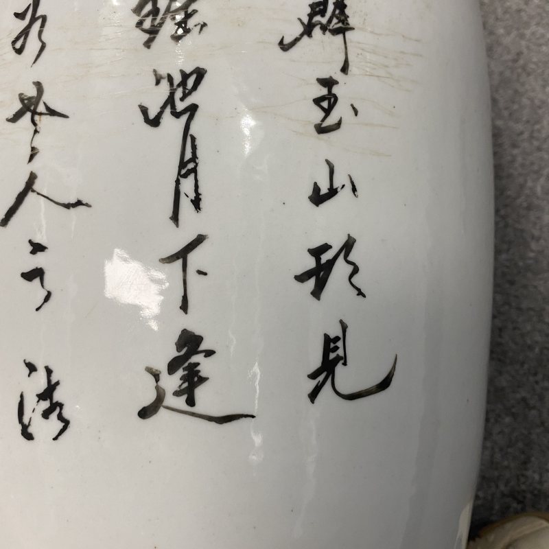 民国 粉彩人物故事纹瓶一对 - 图28
