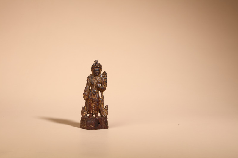 清早期 紫檀雕弥勒菩萨立像 - 图3