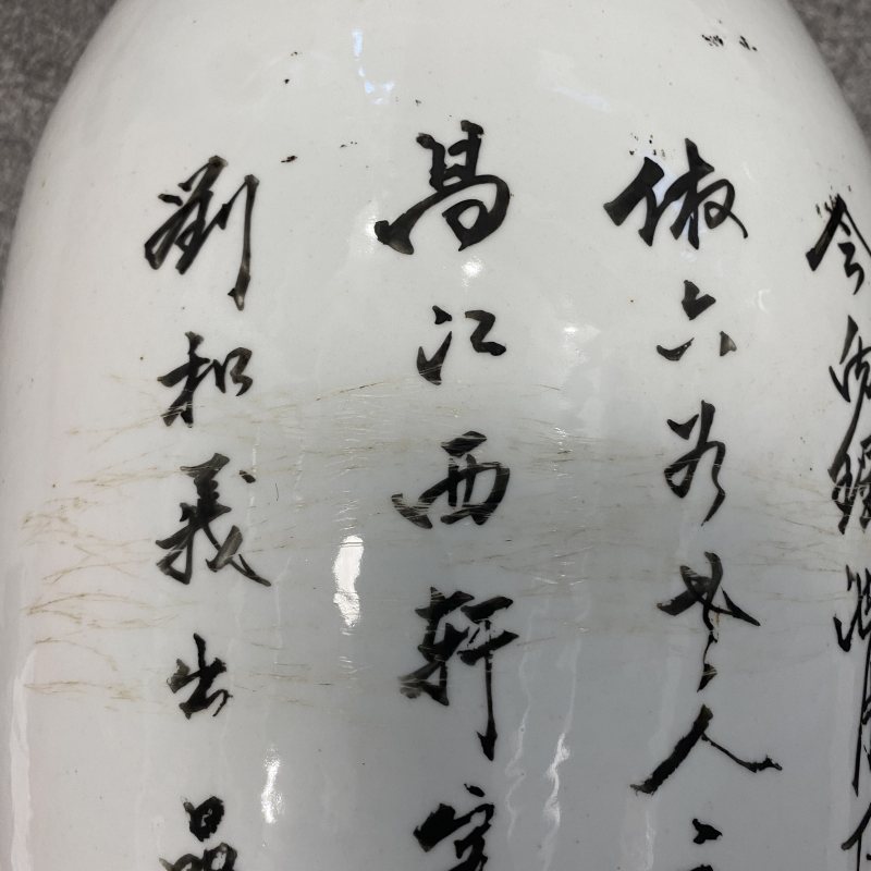 民国 粉彩人物故事纹瓶一对 - 图29