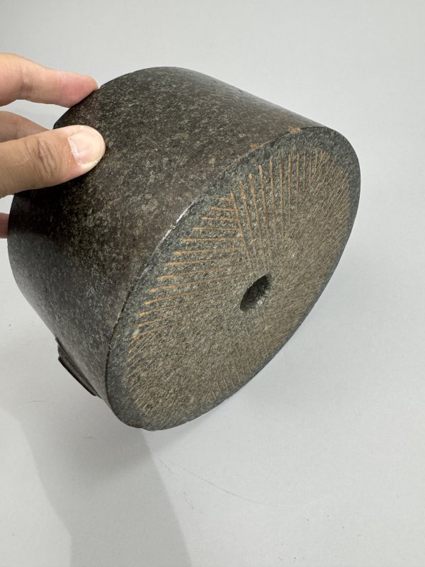 明 青石雕石碾茶具 - 图13
