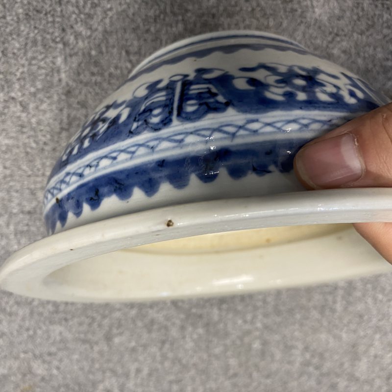 清晚期 青花夔龙纹炉 - 图13