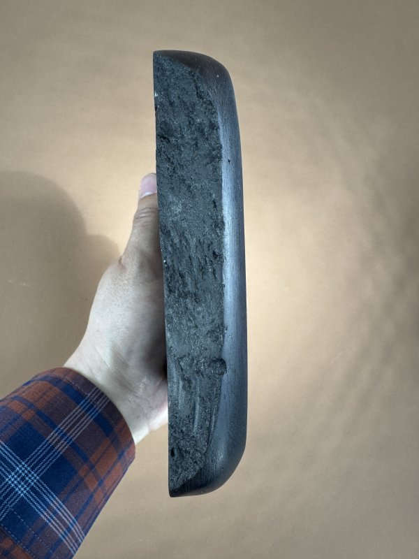 清 孙诒让款松树端石砚、潜研堂款端石平板砚两方 - 图4