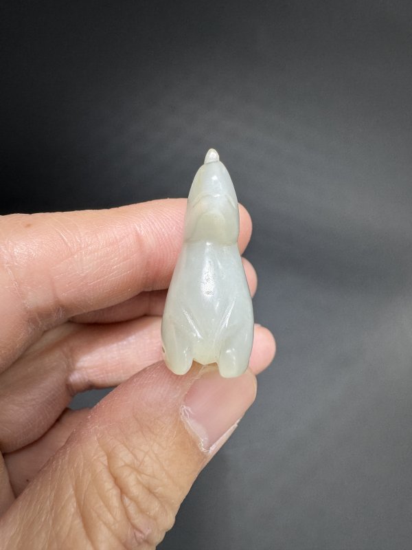 明 白玉鹿（中穿孔） - 图5
