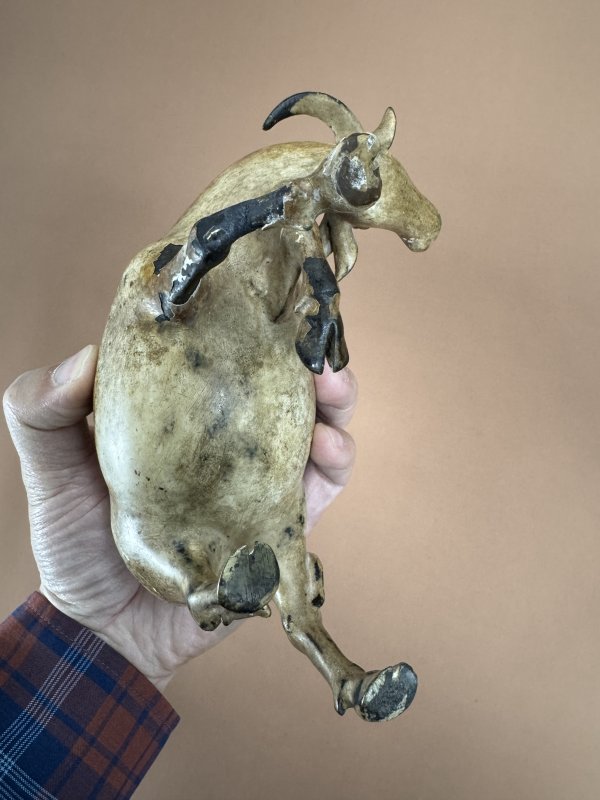 明 铜漆彩绘老子出关香薰 - 图10