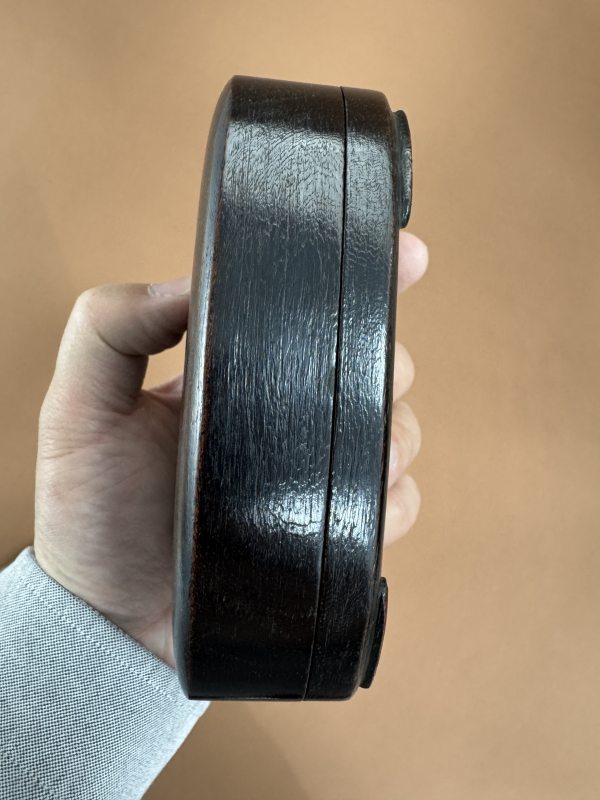 清 青玉雕凤凰随形砚 - 图8