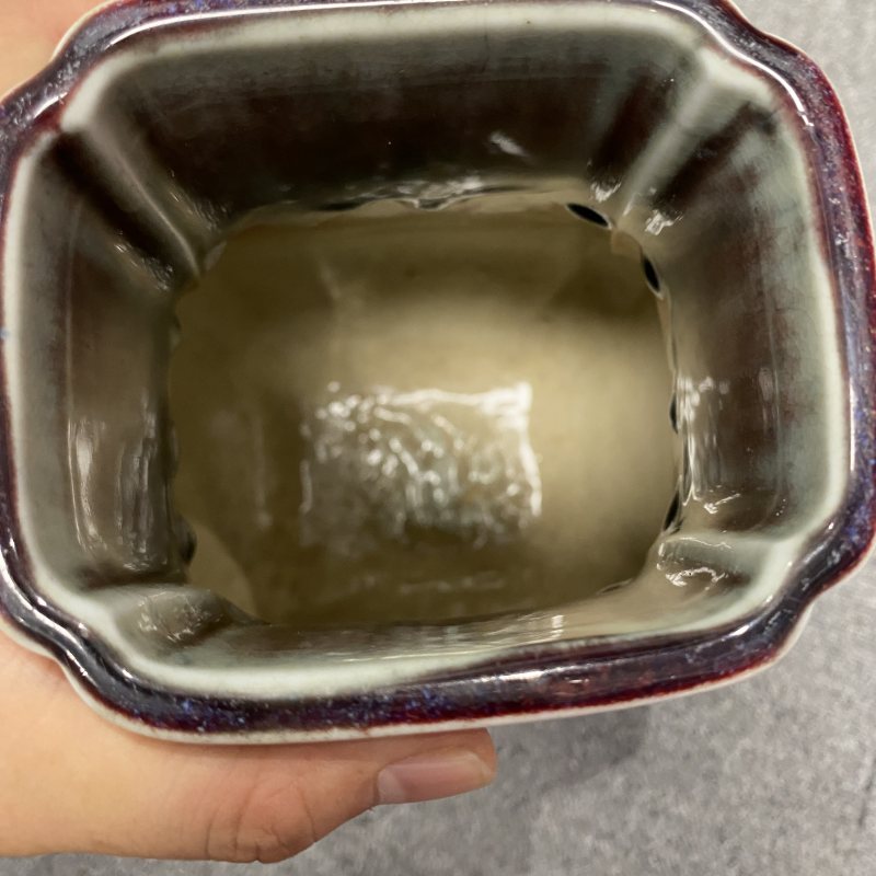 清光绪 窑变釉杏园贯耳瓶 - 图16