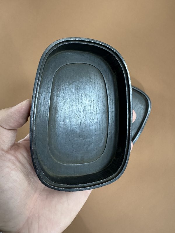 清 青玉雕凤凰随形砚 - 图9