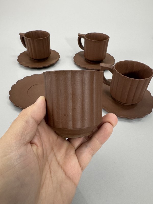 现代 王石耕制高菊九头茶具一套 - 图6