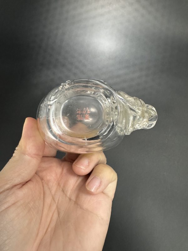 清 水晶雕螭龙纹杯 - 图10
