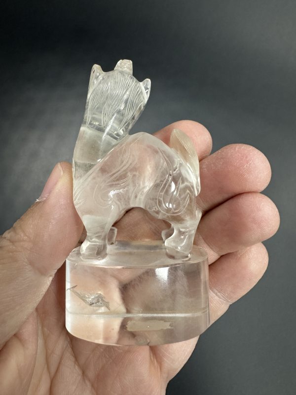 明 水晶雕麒麟钮章料 - 图6