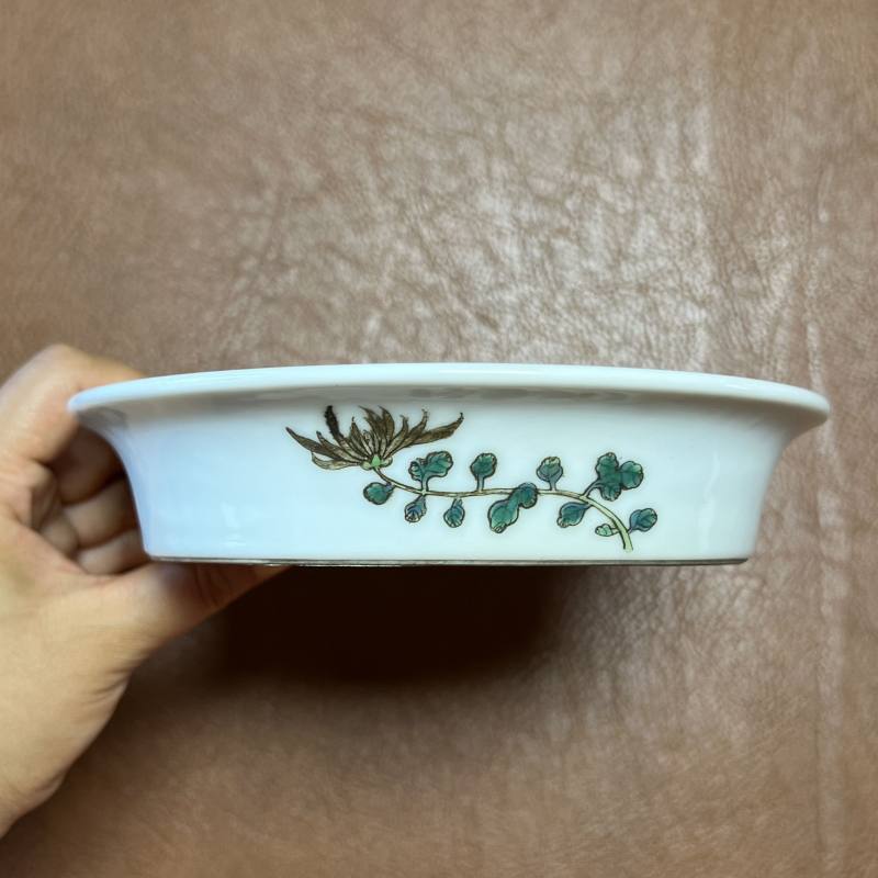民国 “道光御制”款粉彩折枝花卉纹花盆一对 - 图36