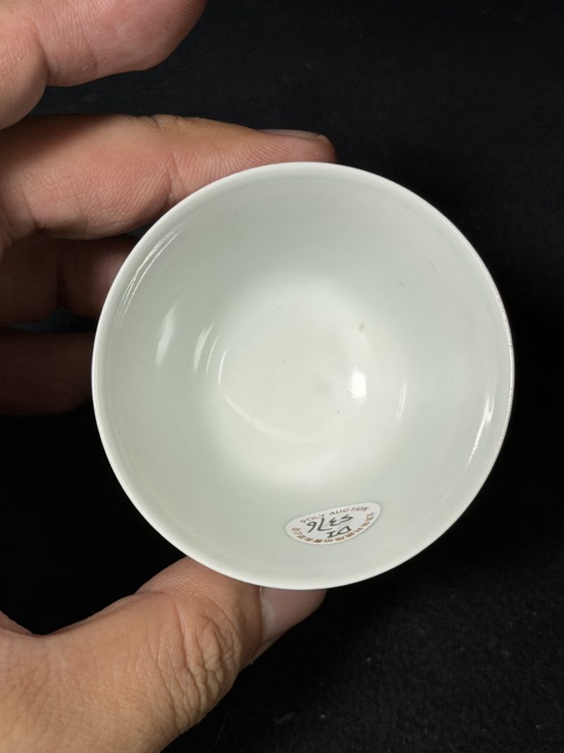 清康熙 斗彩荷塘清趣图小酒圆 - 图10