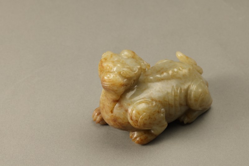 明 青白玉瑞兽 - 图6