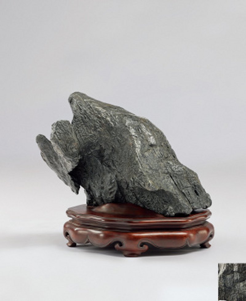 清 灵璧石斜峰