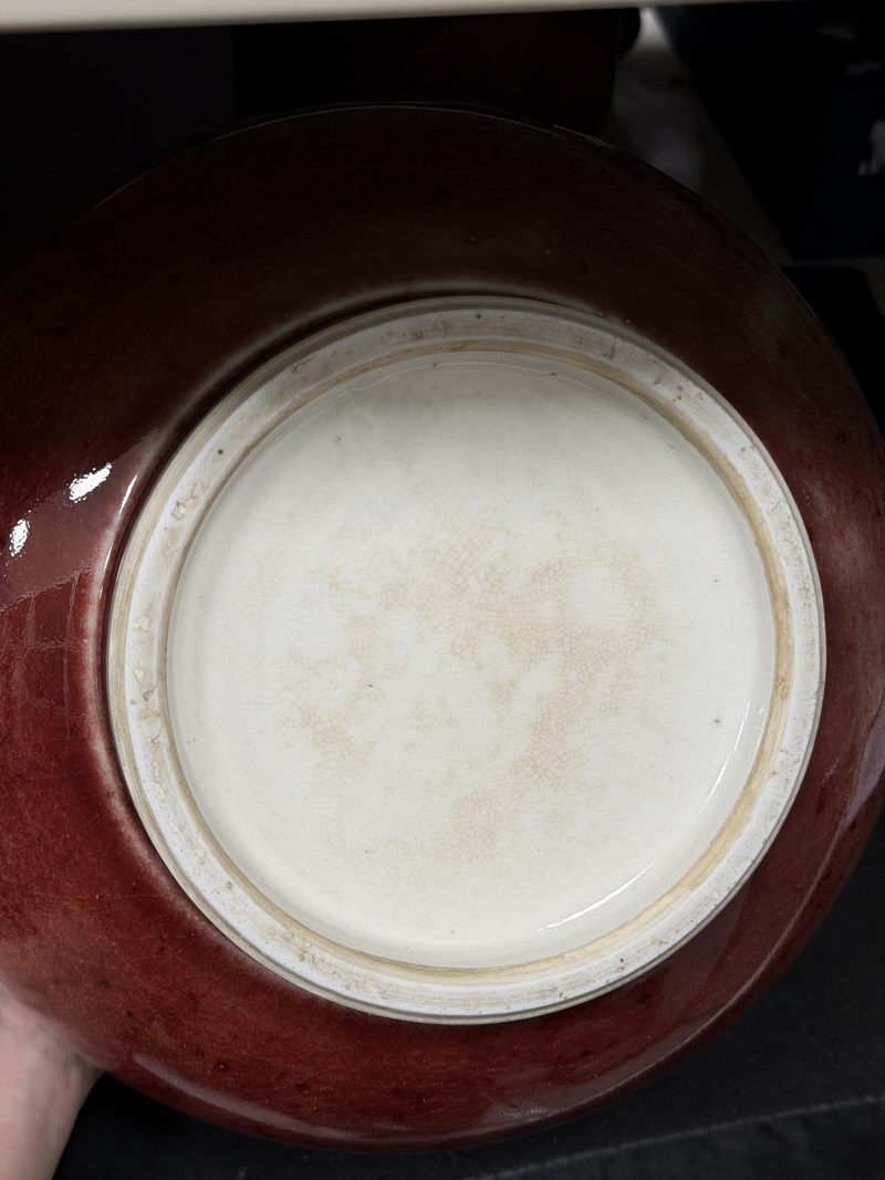 清康熙 郎窑红釉弦纹罗汉炉 - 图5