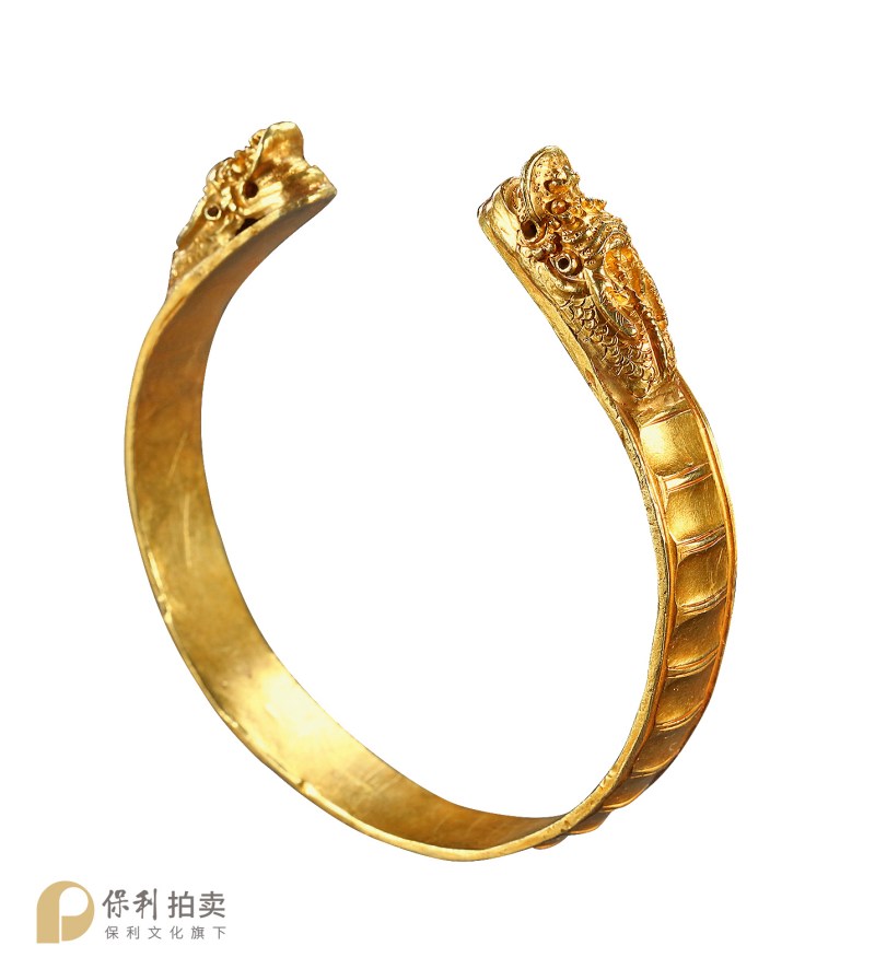 明 金龙首手镯