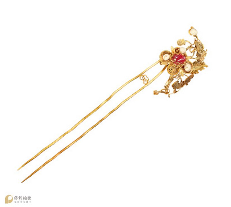 明 金法器发簪